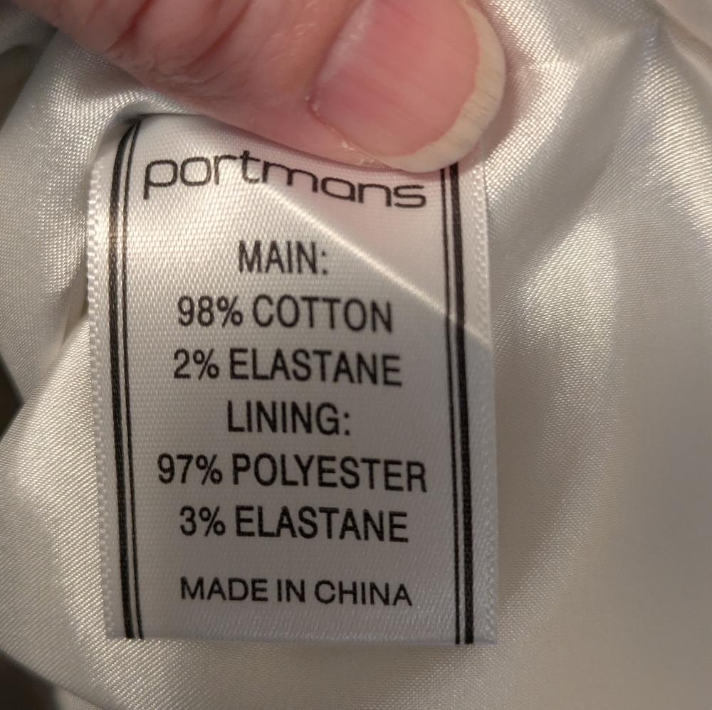 Portmans Cream and White Floral Skirt Knee-Length Resort Wear - Picture 4 of 4